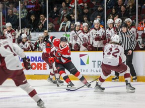 The 67's beat the Petes 4-2.