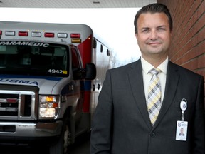 President and CEO of the Glengarry Memorial Hospital in Alexandria, Robert Alldred-Hughes, at the rural hospital Monday.