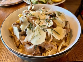 Mafaldine with mushrooms at Cantina Gia in the Glebe.