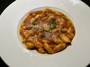 Gnocchi with pomodoro sauce at Cabotto’s in Stittsville.