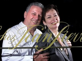 Jean Pierre Muller and his wife Rachel Muller pictured more than two decades ago when they were preparing to retire and close their restaurant Chez Jean Pierre on Somerset Street after 20 years in business.