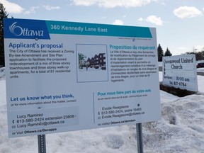 Ottawa council will consider a development next to Queenswood United Church at 360 Kennedy Lane.