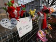 OTTAWA - Nov 1, 2022 - A memorial has been set up for Mary Papatsie on Deschamps Avenue in Ottawa Tuesday morning.   TONY CALDWELL, Postmedia.