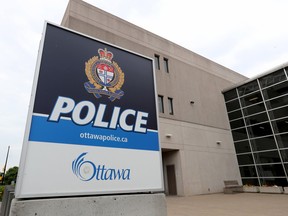 资料照片：渥太华警察局总部。
