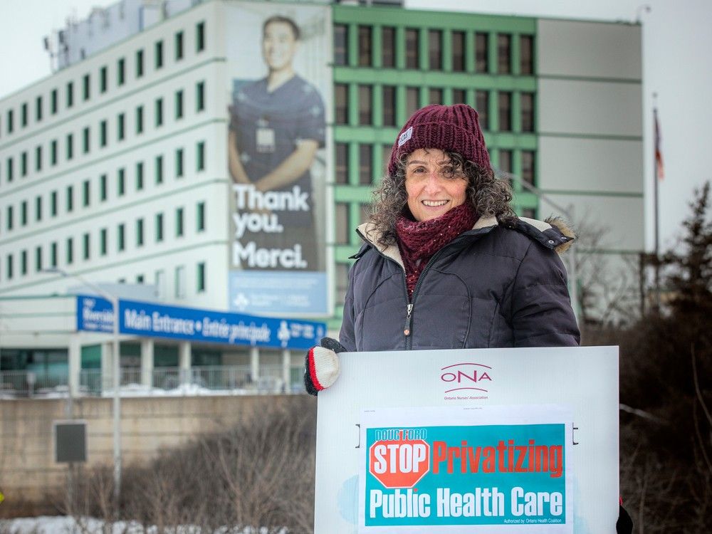 Rachel Muir, local bargaining unit president with the Ontario Nurses Association at The Ottawa Hospital, expects to see similar models to the new private use of Riverside campus operating rooms set up around Ontario.