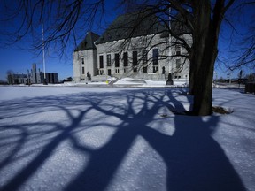 The Supreme Court of Canada is pictured in Ottawa on Friday, March 3, 2023. The Supreme Court of Canada says it will hear an appeal over a so-called secret trial involving a police informant held in Quebec.