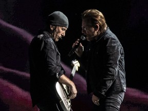 U2 The Edge and Bono - Brisbane show 2019 - Getty