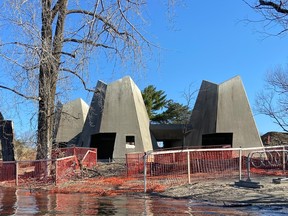 Work by the National Capital Commission to rehabilitate the iconic James Strutt-designed pavilion at Westboro Beach is behind schedule.