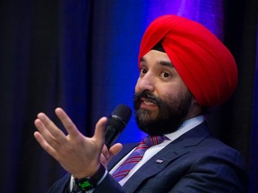 Former federal industry minister Navdeep Bains.