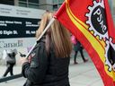 PSAC strikers picketed in front of 90 Elgin Street in Ottawa this week as action ramped up across the country. 
