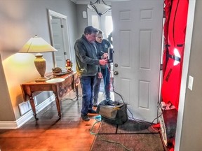 Energy Audit owner Doug Rysdale along with assistant Tracy spent a couple of hours doing a walkthrough and energy audit of columnist Mark Wssel’s home.
