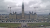 Aerial view of strikers on Parliament Hill, April 19, 2023.