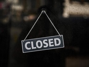 Stock art: A sign reading "closed" is displayed on the window of a business. Here’s what you need to know about closures from Friday, April 7 to Monday, April 10.