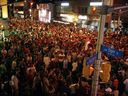 Sens Mile, 2015: Tens of thousands of Ottawa Senators fans pour onto Elgin Street to celebrate the team's victory over the Anaheim Ducks on a Saturday night. Who says we don't know how to have fun? 