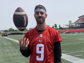 University of Ottawa Gee-Gees quarterback Ben Maracle is in training camp with the Ottawa Redblacks as part of the CFL QB Internship program.