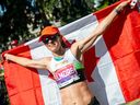 Malindi Elmore, top Canadian female to finish the marathon and second female over all, Sunday, May 28, 2023, at Tamarack Ottawa Race Weekend.