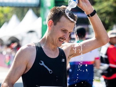 Lee Wesselius, the top Canadian man to finish the marathon