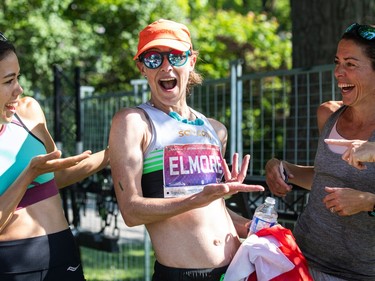 Malindi Elmore, top Canadian female to finish the marathon and second female over all