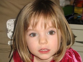 This file undated handout photograph released by the Metropolitan Police in London on June 3, 2020, shows Madeleine McCann who disappeared in Praia da Luz, Portugal on May 3, 2007.