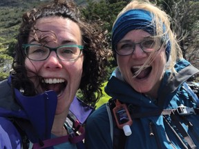 Holly and Lynne in Patagonia.