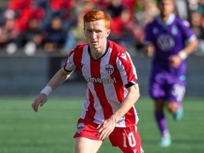Ollie Bassett scored, but Atlético Ottawa couldn't get it done against Pacific FC, Saturday.