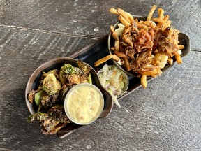 brussel sprouts and poutine