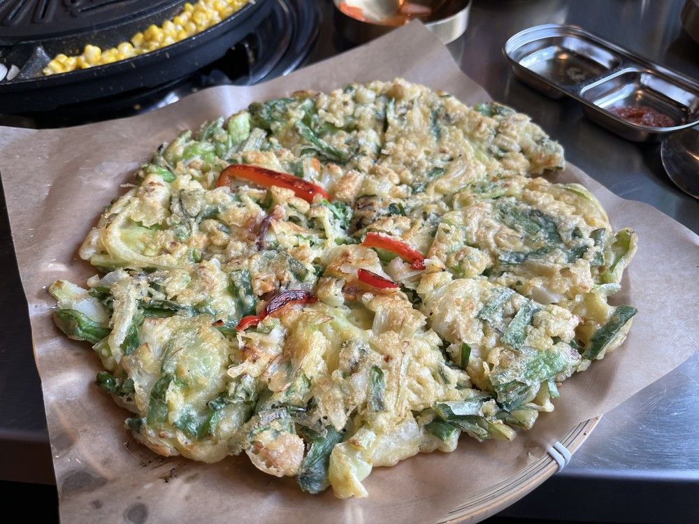 Seafood pancake at Daldongnae Korean BBQ on Somerset Street West