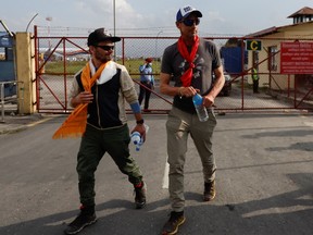 British climber Kenton Cool, 49, walks out from the airport as he returns after completing his 17th ascent of Mount Everest, which is the most by any foreign climber, in Kathmandu, Nepal May 19, 2023. REUTERS/Navesh Chitrakar