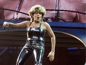 Tina Turner performs at the Corel Centre