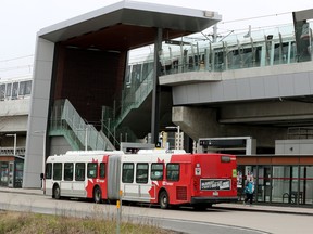 A file photo of buses at Hurdman Station
