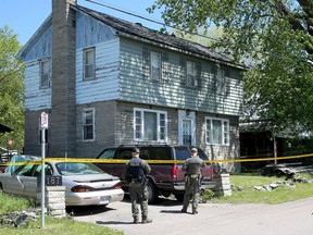 The OPP were investigating a double homicide in Pembroke on Monday.