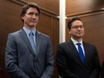 Poilievre and Trudeau together