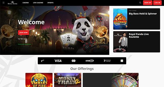 Royal Panda home page