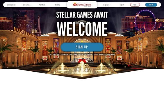 Royal Vegas home page