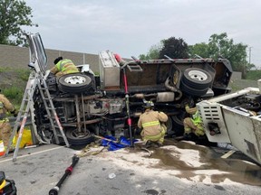 Ottawa Fire Services Highway 174 rollover