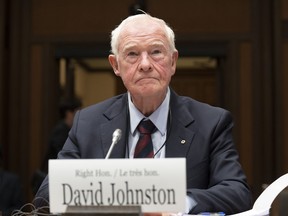 David Johnston, Special Rapporteur on Foreign Interference waits to appear before the Standing Committee on Procedure and House Affairs on June 6, 2023.