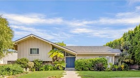 Outside view of the Los Angeles house that was used for exterior shots of the 1970s show The Brady Bunch. 'It's priceless,' says realtor Danny Brown — but it does have a price tag of $5.5 million US.