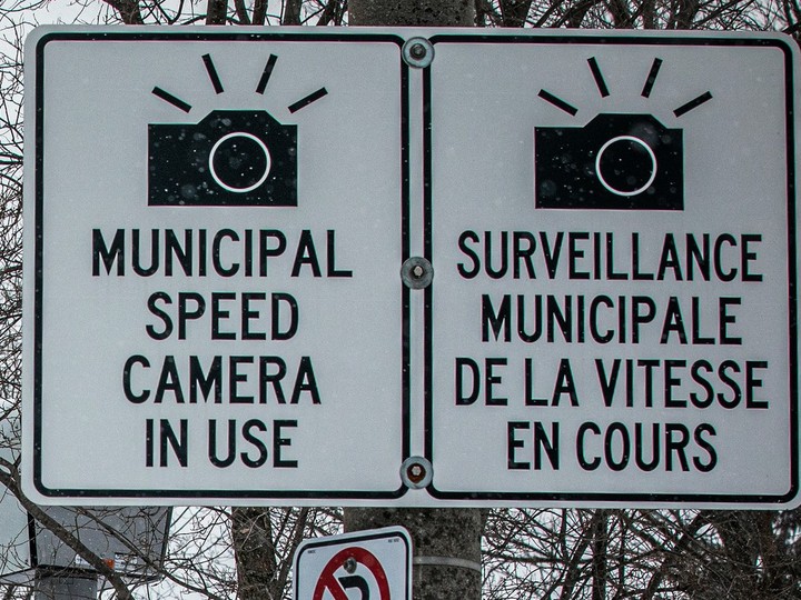  Automated speeding enforcement camera signs on Alta Vista Drive.