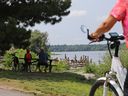OTTAWA, - July 25, 2023, 2023 -	It was a great day for a bike ride along the Ottawa River in Ottawa, July 25, 2023