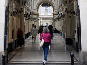 FILE: Members of the public visit the Passage Pommeraye gallery in the western French city of Nantes, on July 5, 2023.