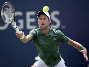 Novak Djokovic of Serbia