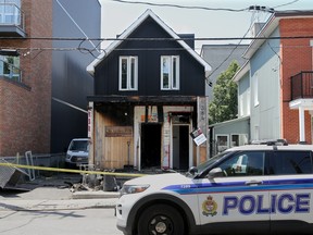 384 Booth Street is the scene of an overnight fire where a body was also found.