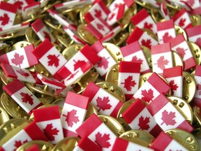 Canadian flag lapel pins