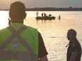 The scene at Britannia Beach on Wednesday evening.