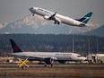 Figures from an aviation data firm show Canada's two biggest airlines see a far higher proportion of their flights delayed compared with many of their peers abroad.
