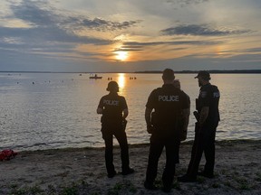 Police at Britannia Beach