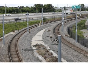LRT tracks Ottawa