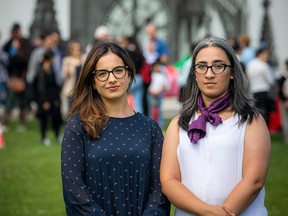 Maria Homayun, left, and Hosai Qasmi
