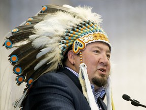 Chief Derek Nepinak of Minegoziibe Anishinabe (Pine Creek First Nation).
