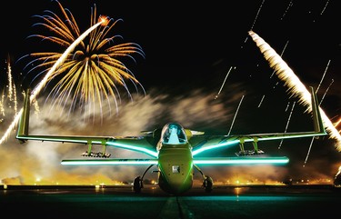 airplane fireworks